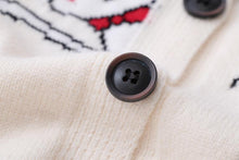 Load image into Gallery viewer, Playful Meow - Cat Embroidery Knitted Cardigan &amp; Denim Jeans- Review
