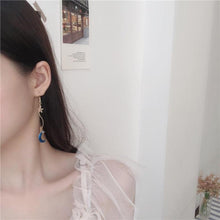 Load image into Gallery viewer, Cat Enjoys Moonlight Earrings
