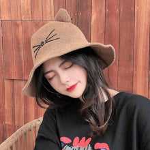 Load image into Gallery viewer, Playful Meow - Cat Face Bucket Hat With Tail- Review
