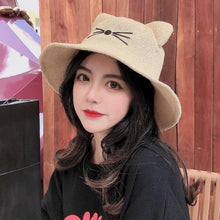 Load image into Gallery viewer, Playful Meow - Cat Face Bucket Hat With Tail- Review
