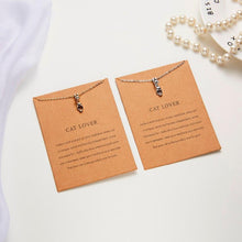 Load image into Gallery viewer, Playful Meow - Cat Holding Chain Necklace- Review
