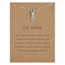 Load image into Gallery viewer, Playful Meow - Cat Holding Chain Necklace- Review
