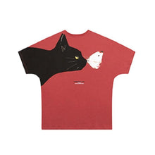 Load image into Gallery viewer, &quot;Cat Kissed the Butterly&quot; T-Shirt [Plus Size Available]
