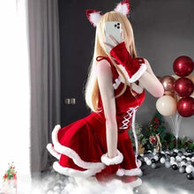 Load image into Gallery viewer, Cat Lady Christmas Costume Set
