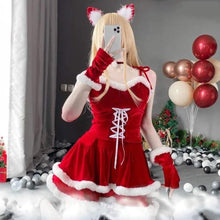 Load image into Gallery viewer, Cat Lady Christmas Costume Set
