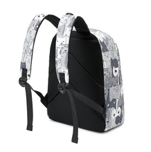 Load image into Gallery viewer, Playful Meow - Cat Print School Bag- Review
