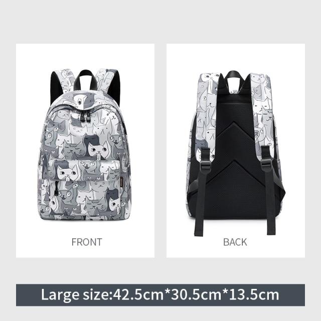 Playful Meow - Cat Print School Bag- Review