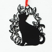 Load image into Gallery viewer, Playful Meow - Cat Shadow Play Metal Bookmark- Review
