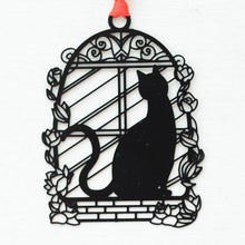 Load image into Gallery viewer, Playful Meow - Cat Shadow Play Metal Bookmark- Review
