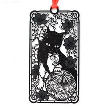 Load image into Gallery viewer, Playful Meow - Cat Shadow Play Metal Bookmark- Review
