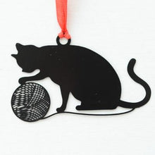 Load image into Gallery viewer, Playful Meow - Cat Shadow Play Metal Bookmark- Review
