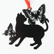 Load image into Gallery viewer, Playful Meow - Cat Shadow Play Metal Bookmark- Review
