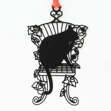 Load image into Gallery viewer, Playful Meow - Cat Shadow Play Metal Bookmark- Review
