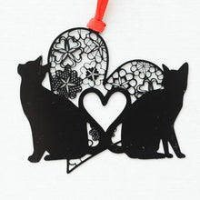 Load image into Gallery viewer, Playful Meow - Cat Shadow Play Metal Bookmark- Review
