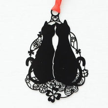 Load image into Gallery viewer, Playful Meow - Cat Shadow Play Metal Bookmark- Review
