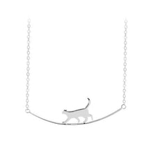Load image into Gallery viewer, Playful Meow - Cat Walk Clavicle Necklace (925 Silver)- Review
