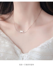 Load image into Gallery viewer, Playful Meow - Cat Walk Clavicle Necklace (925 Silver)- Review
