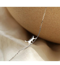 Load image into Gallery viewer, Playful Meow - Cat Walk Clavicle Necklace (925 Silver)- Review
