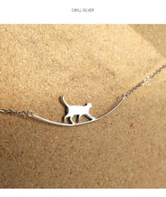 Load image into Gallery viewer, Playful Meow - Cat Walk Clavicle Necklace (925 Silver)- Review
