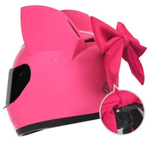 Load image into Gallery viewer, Playful Meow - Cat Woman Full Face Motorcycle Helmet- Review
