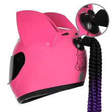 Load image into Gallery viewer, Playful Meow - Cat Woman Full Face Motorcycle Helmet- Review
