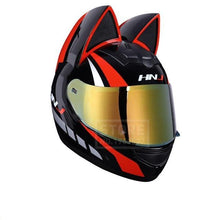 Load image into Gallery viewer, Playful Meow - Cat Woman Full Face Motorcycle Helmet- Review
