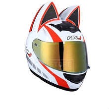 Load image into Gallery viewer, Playful Meow - Cat Woman Full Face Motorcycle Helmet- Review
