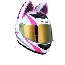 Load image into Gallery viewer, Playful Meow - Cat Woman Full Face Motorcycle Helmet- Review
