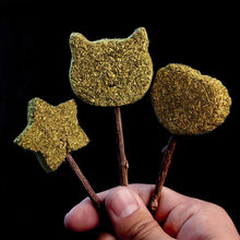 Load image into Gallery viewer, Playful Meow - Catnip Cat Toy Pet Kitten Chewing toy herbe a chat Cute Lollipop Silvervine Ball Catnip Treat Ball Cat Teething Toy Cat Supplies- Review
