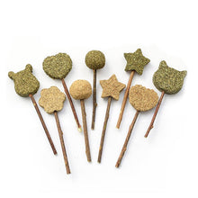 Load image into Gallery viewer, Playful Meow - Catnip Cat Toy Pet Kitten Chewing toy herbe a chat Cute Lollipop Silvervine Ball Catnip Treat Ball Cat Teething Toy Cat Supplies- Review
