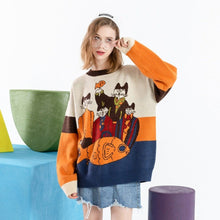 Load image into Gallery viewer, Cats Dinner Knitted Pullover
