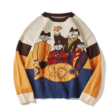 Load image into Gallery viewer, Cats Dinner Knitted Pullover

