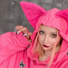 Load image into Gallery viewer, Clawsome Sphynx Cat Ears Hoodie
