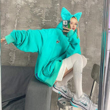 Load image into Gallery viewer, Clawsome Sphynx Cat Ears Hoodie
