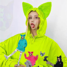 Load image into Gallery viewer, Clawsome Sphynx Cat Ears Hoodie
