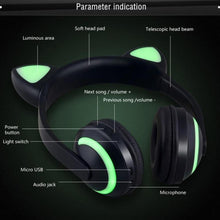Load image into Gallery viewer, Playful Meow - Colorful Cat Ear Bluetooth Headphones- Review
