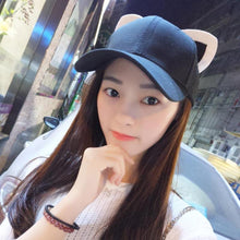 Load image into Gallery viewer, Cool Cat Ears Baseball Cap
