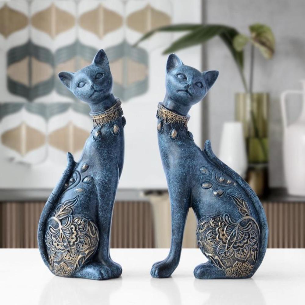 Couple Cats in Love Figurine