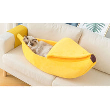 Load image into Gallery viewer, Playful Meow - Cozy Banana Bed- Review
