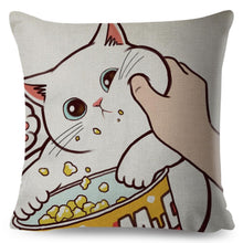 Load image into Gallery viewer, Cuddle Time With Cat Pillow Case
