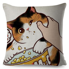 Load image into Gallery viewer, Cuddle Time With Cat Pillow Case
