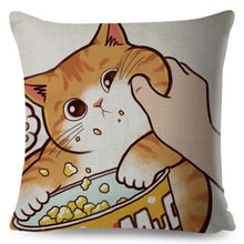 Load image into Gallery viewer, Cuddle Time With Cat Pillow Case
