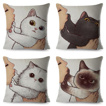 Load image into Gallery viewer, Cuddle Time With Cat Pillow Case
