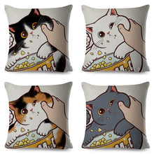 Load image into Gallery viewer, Cuddle Time With Cat Pillow Case
