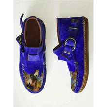 Load image into Gallery viewer, Playful Meow - Curious Cat Leather Buckle Boots- Review
