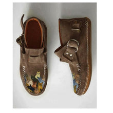 Load image into Gallery viewer, Playful Meow - Curious Cat Leather Buckle Boots- Review
