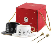 Load image into Gallery viewer, Curious Kitty Mug Set [With Gift Box Option]
