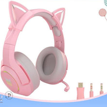 Load image into Gallery viewer, Playful Meow - Cute Cat Ear Gaming Wired Headset With Mic Noise Reduction- Review
