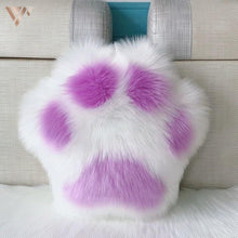 Load image into Gallery viewer, Playful Meow - Cute Cat Paw Fluffy Cushion- Review
