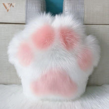 Load image into Gallery viewer, Playful Meow - Cute Cat Paw Fluffy Cushion- Review

